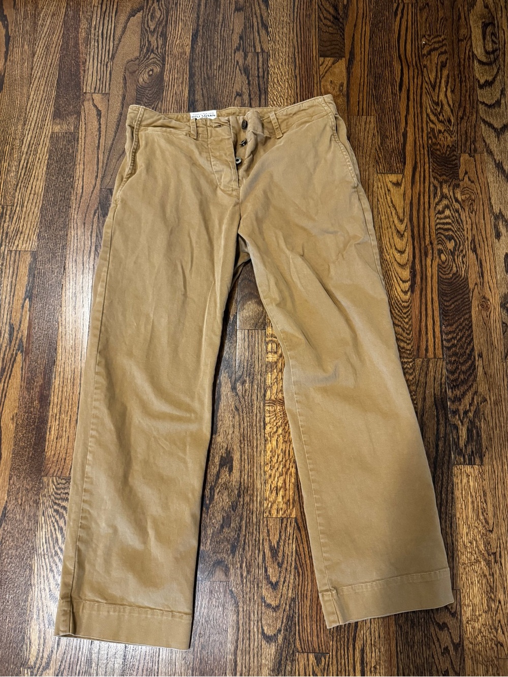 NILI LOTAN euc KHAKI COTTON PANTS